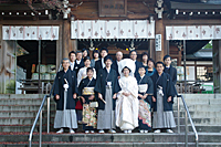 埼玉　神社結婚式　高麗神社　家族　２人だけ　家族だけ　写真だけ　身内だけ　DIY食事会の開き方