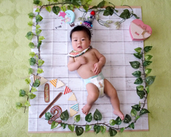 ハーフバースデー　出張撮影　群馬　高崎　前橋　藤岡　富岡　甘楽　伊勢崎　太田　館林　栃木　佐野　足利　宇都宮　日光