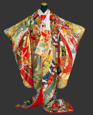 挙式のみ 神社 結婚式 食事会 色打掛衣装 豪華 刺繍 栃木 群馬 埼玉